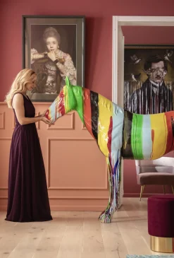 Sale KARE Design Dekoracja stojąca Horse 216x164 cm kolorowa - KARE