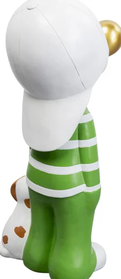 Clearance KARE Design Dekoracja stojąca kolorowa chłopak i pies 82 cm - KARE