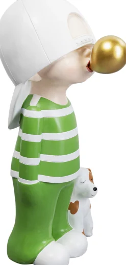 Clearance KARE Design Dekoracja stojąca kolorowa chłopak i pies 82 cm - KARE