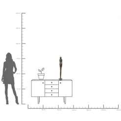 Best KARE Design Dekoracja stojąca Lady 14x78 cm - KARE