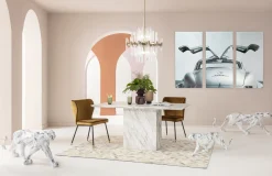 Hot KARE Design Dekoracja stojąca Leopard Marble 129 cm - KARE