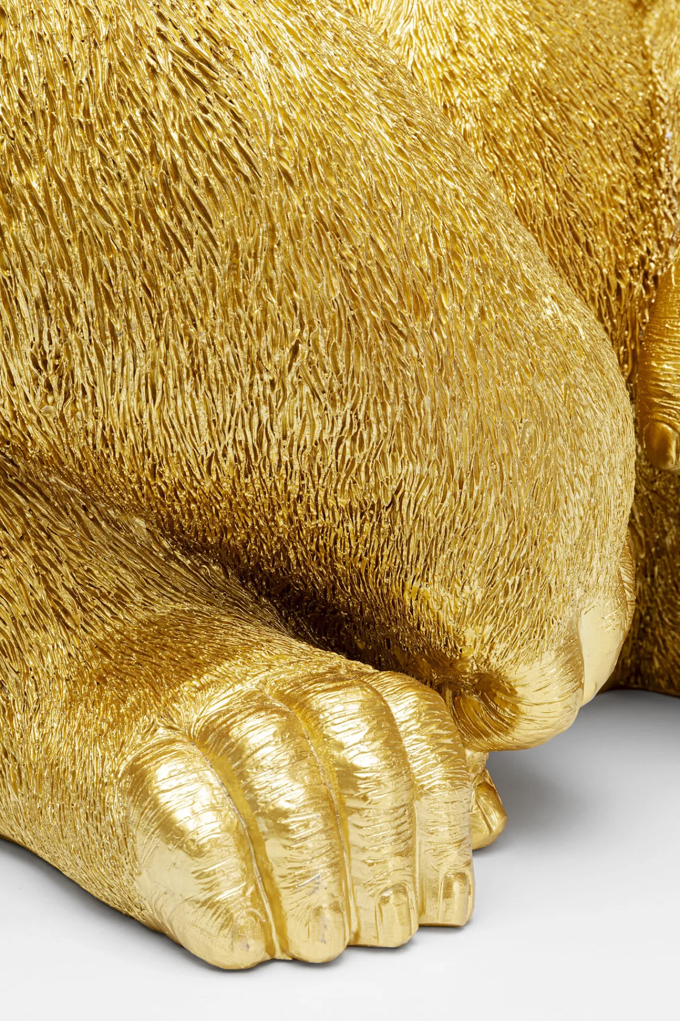 Discount KARE Design Dekoracja stojąca Monkey Gorilla Side XL 60x76 cm złota - KARE