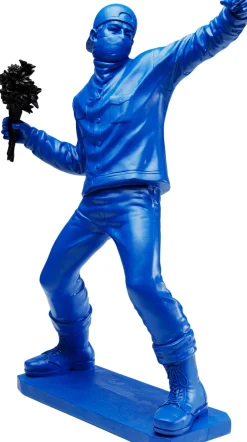 New KARE Design Dekoracja stojąca niebieska sztuka uliczna 42x67 cm - KARE