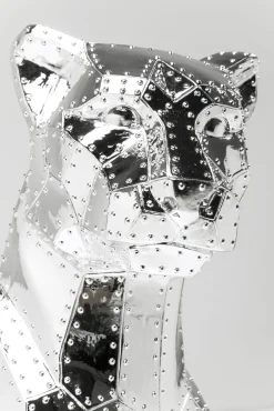 Best KARE Design Dekoracja stojąca Sitting Cat 43x82 cm srebrna - KARE