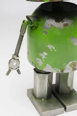 Clearance KARE Design Dekoracja stojąca stalowa postarzana robot Peter 71 cm - KARE