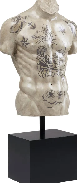 Sale KARE Design Dekoracja stojąca Torso Tattoo 63x125 cm - KARE