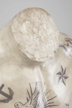 Sale KARE Design Dekoracja stojąca Torso Tattoo 63x125 cm - KARE