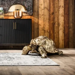 Clearance KARE Design Dekoracja stojąca Turtle XL 95x43 cm złota - KARE