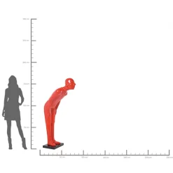 Discount KARE Design Dekoracja stojąca Welcome Guests 86x164 cm czerwona - KARE