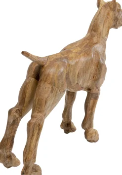 New KARE Design Dekoracja stojąca z drewna mango pies 78x70 cm - KARE