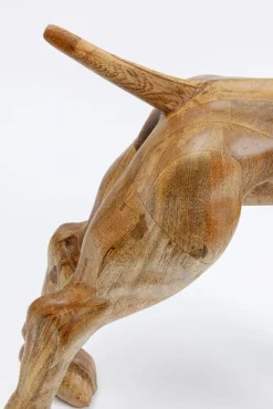 New KARE Design Dekoracja stojąca z drewna mango pies 78x70 cm - KARE