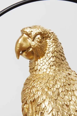 Outlet KARE Design Dekoracja wisząca Swinging Parrot 27x57 cm złota - KARE