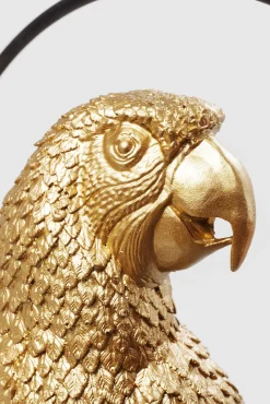 Outlet KARE Design Dekoracja wisząca Swinging Parrot 27x57 cm złota - KARE