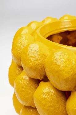 Outlet KARE Design Doniczka dekoracyjna cytryny żółta Ø34x22 cm - KARE