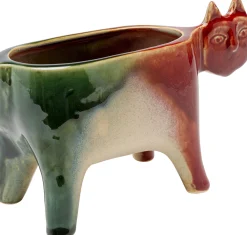 Best KARE Design Doniczka kamionkowa kolorowa kot 21x13 cm - KARE