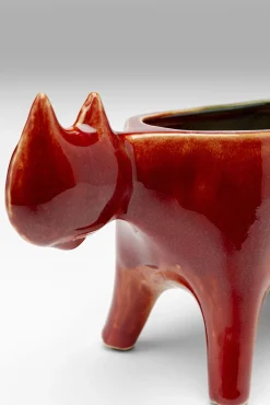 Best KARE Design Doniczka kamionkowa kolorowa kot 21x13 cm - KARE