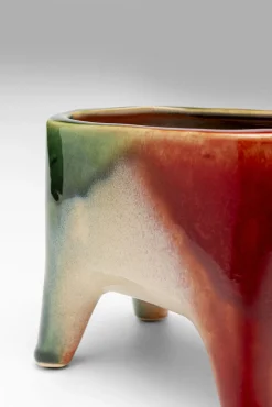 Best KARE Design Doniczka kamionkowa kolorowa kot 21x13 cm - KARE