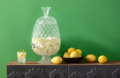 Best KARE Design Dyspenser do napojów szklany transparentny ananas Ø26x50 cm - KARE