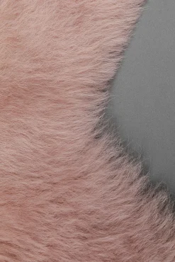 Best KARE Design Dywan - skóra owcza Heidi 85x65 cm różowa - KARE