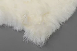 Outlet KARE Design Dywan - skóra owcza Heidi 85x65 cm biała - KARE