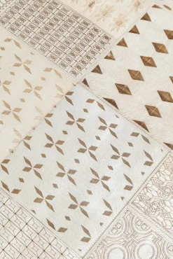 Best KARE Design Dywan do salonu w kolorze kremowym skóra naturalna 170x240 cm - KARE