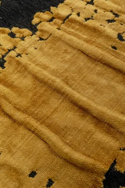 Discount KARE Design Dywan nowoczesny żółty wiskoza i bawełna 170x240 cm - KARE