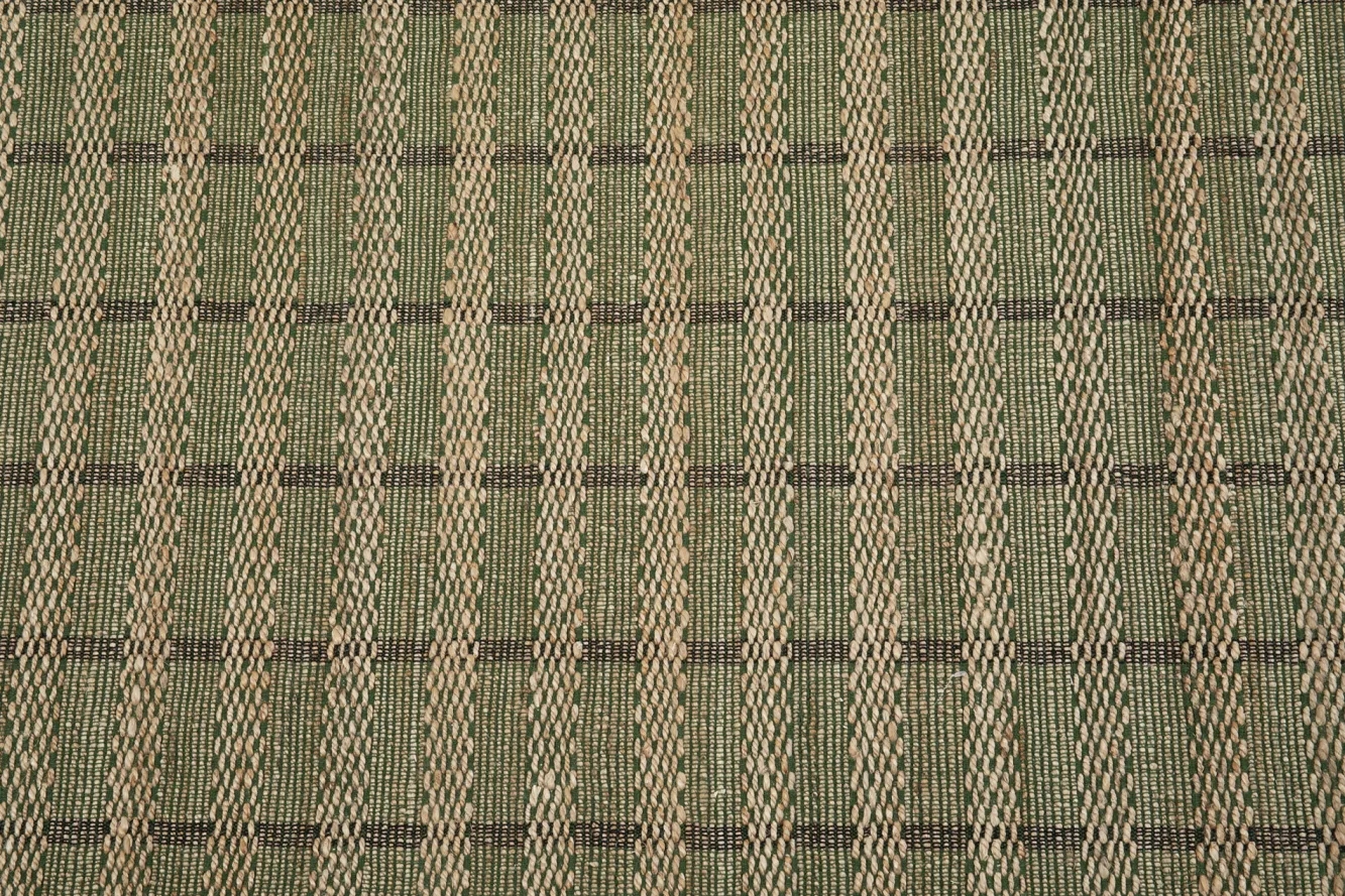 New KARE Design Dywan prostokątny do salonu zielono-naturalny bawełna i juta 170x240 cm - KARE