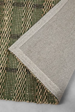 New KARE Design Dywan prostokątny do salonu zielono-naturalny bawełna i juta 170x240 cm - KARE