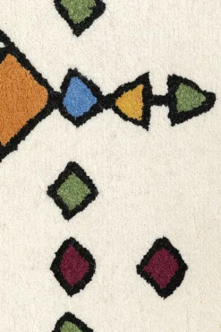 Fashion KARE Design Dywan wzory kolorowe wełna i bawełna 170x240 cm - KARE