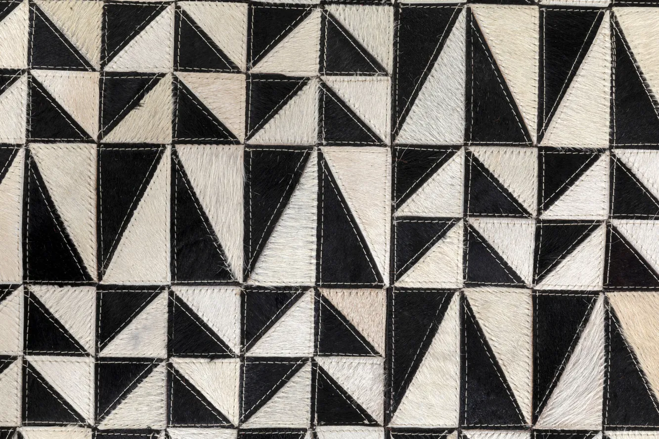 Discount KARE Design Dywan Zigzag 240x170 cm skóra naturalna - KARE