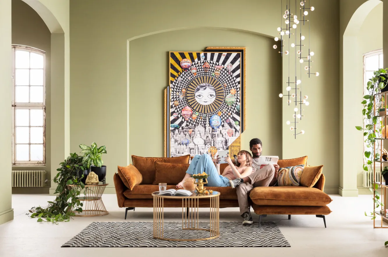 Discount KARE Design Dywan Zigzag 240x170 cm skóra naturalna - KARE