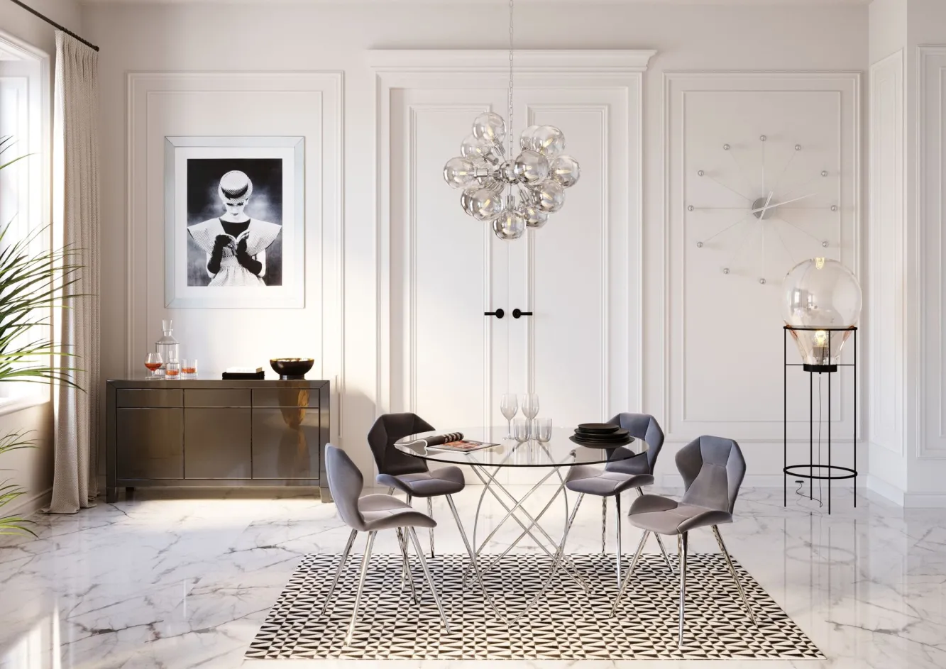 Discount KARE Design Dywan Zigzag 240x170 cm skóra naturalna - KARE