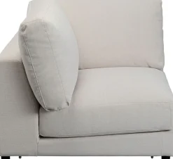 Hot KARE Design Element narożny z podłokietnikiem kremowy lewy 120x100 cm - KARE