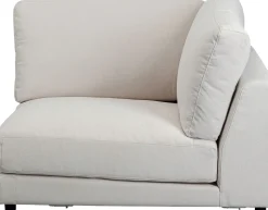 Hot KARE Design Element narożny z podłokietnikiem kremowy lewy 120x100 cm - KARE