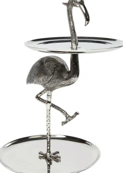 Fashion KARE Design Etażerka Flamingo 43x53 cm srebrna - KARE