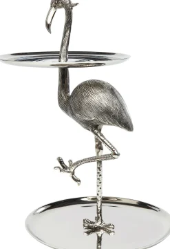 Fashion KARE Design Etażerka Flamingo 43x53 cm srebrna - KARE