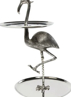 Fashion KARE Design Etażerka Flamingo 43x53 cm srebrna - KARE