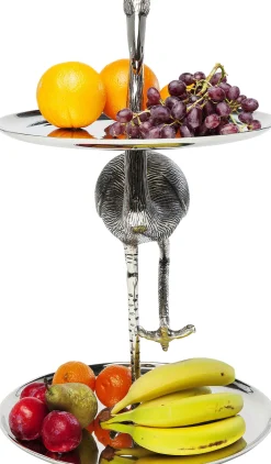 Fashion KARE Design Etażerka Flamingo 43x53 cm srebrna - KARE