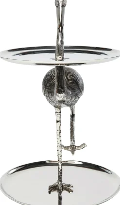 Fashion KARE Design Etażerka Flamingo 43x53 cm srebrna - KARE