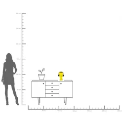 Hot KARE Design Figurka - stojak na słuchawki żółty szkło z recyklingu 21x29 cm - KARE