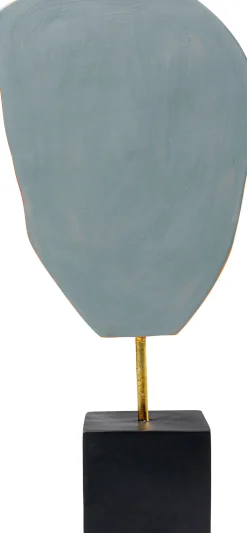 New KARE Design Figurka dekoracyjna Abstract Face 23x50 cm pomarańczowa - KARE