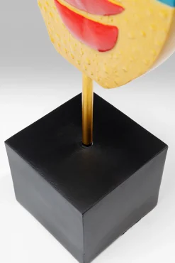 Outlet KARE Design Figurka dekoracyjna Abstract Face 21x52 cm kolorowa - KARE