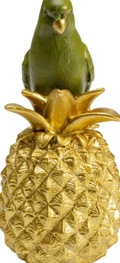 Clearance KARE Design Figurka dekoracyjna Ananas Parrot 11x14 cm zielono-złota - KARE
