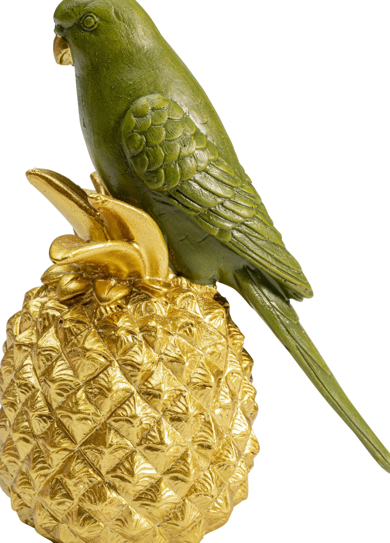 Clearance KARE Design Figurka dekoracyjna Ananas Parrot 11x14 cm zielono-złota - KARE