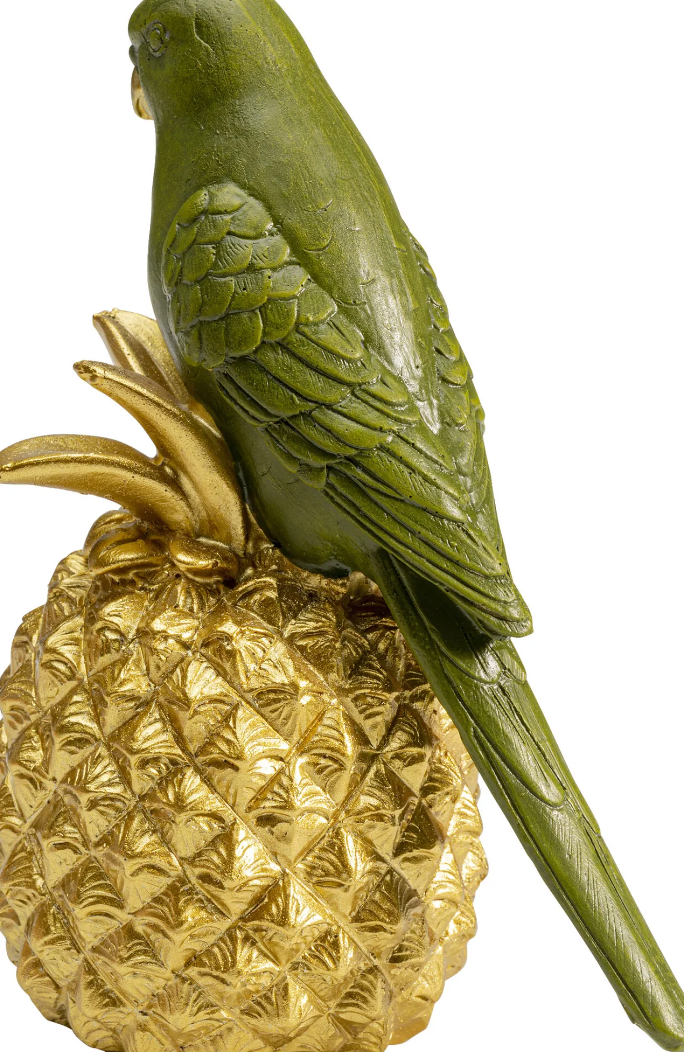 Clearance KARE Design Figurka dekoracyjna Ananas Parrot 11x14 cm zielono-złota - KARE