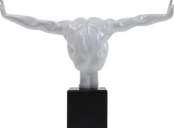 Fashion KARE Design Figurka dekoracyjna Athlet 43x29 cm biała - KARE