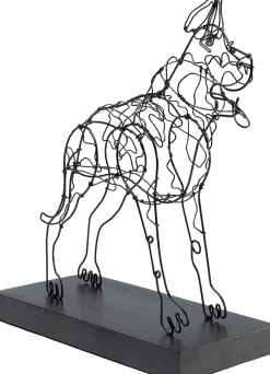 Clearance KARE Design Figurka dekoracyjna Attack Dog 31x36 cm czarna - KARE