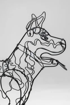 Clearance KARE Design Figurka dekoracyjna Attack Dog 31x36 cm czarna - KARE