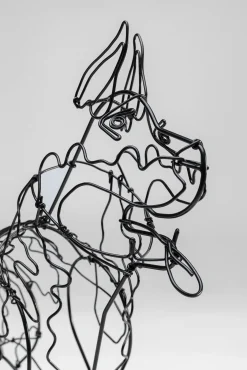 Clearance KARE Design Figurka dekoracyjna Attack Dog 31x36 cm czarna - KARE