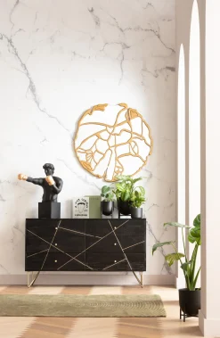 Outlet KARE Design Figurka dekoracyjna Balboa 50x68 cm czarno-złota - KARE